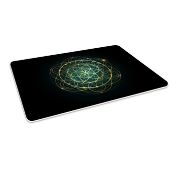 MATA OCHRONNA POD FOTEL 140cm Ozdobna Złote 2,2mm