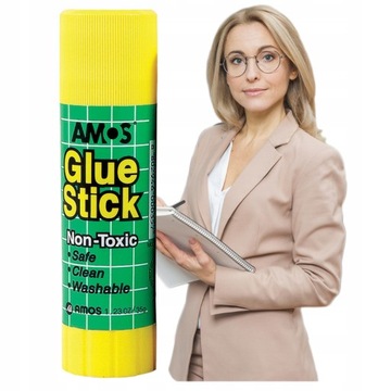 AMOS BEZBARWNY KLEJ SZKOLNY DO PAPIERU W SZTYFCIE