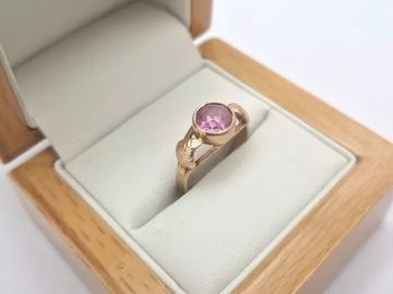 PIĘKNY ZŁOTY PIERŚCIONEK R15