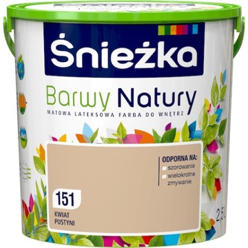 FARBA ŚNIEŻKA BARWY NATURY KWIAT PUSTYNI 2,5L