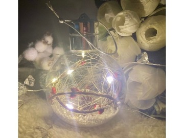 BOMBKA LEDOWA OZDOBA ŚWIĄTECZNA - DEKORACJA