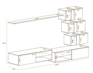 MEBLOŚCIANKA SWAP XXIV - ZZ - W. POŁYSK PVC