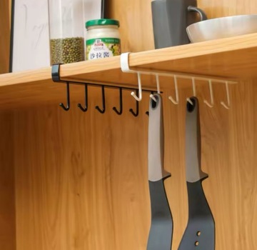 Wieszak na kubki akcesoria ścierki uchwyt pod półkę Oldman 6 haków 26cm