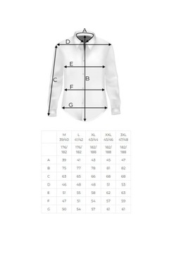 Koszula Męska Elegancka Wizytowa do garnituru biała we wzorki SLIM FIT E511