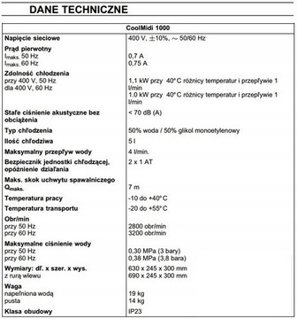 Chłodnica ESAB Cool Midi 1000 NOWA GWARANCJA