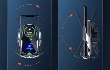 ИНДУКТИВНОЕ ЗАРЯДНОЕ УСТРОЙСТВО, АВТОМОБИЛЬНЫЙ ДЕРЖАТЕЛЬ QI, АВТОМАТИЧЕСКОЕ ДЛЯ СЕТКИ 15 Вт