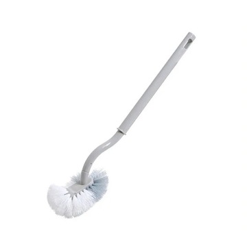 Multi-function Head Plastic Toilet Brush Curved Bathroom Cleaning Scrubber