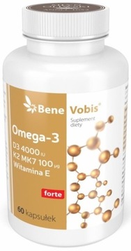 MŁYN OLIWSKI OMEGA 3 + D3 4000IU + K2 MK7 + WIT E