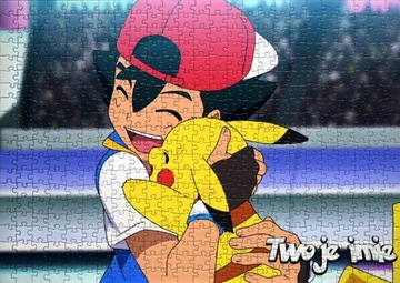 Puzzle+ imię Pokemon Detektyw Pikachu A4 70 el - RÓŻNE WZORY