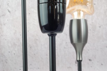 Черная трубка с резьбой для лампы, сделай сам, соска-чердак в стиле ретро M10x1, расстояние 18 см