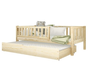 Łóżko dziecięce podwójne wysuwane LEA Bis2 70x140