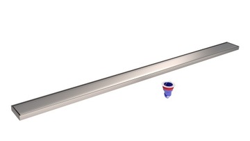 Линейный слив Lorac SKYLINE P 80 см 15 мм, самый нижний, без ковки INOX
