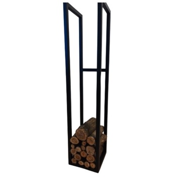 STOJAK NA DREWNO KOMINKOWE KOSZ CZARNY NA DRZEWO LOFT 100 cm