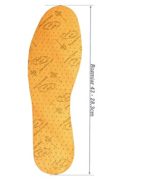 Стелька для обуви КОМФОРТНАЯ АНТИСЛАДКАЯ АЛОЭ ВЕРА Р.44