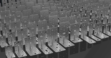 KPL 6 KĄTOWNIK CIESIELSKI MONTAŻOWY Z PRZETŁOCZENIEM 60x60x45 10sztuk