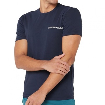 Emporio Armani t-shirt koszulka męska granat i fiolet 2-pack M