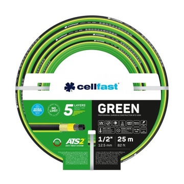 WĄŻ OGRODOWY 1/2 25M CELLFAST GREEN 5 WARSTW