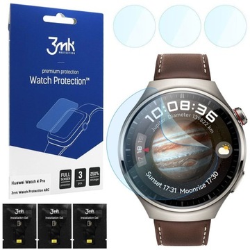 3x Folia Hydrożelowa 3MK ARC+ do Huawei Watch 4 Pro Classic / Elite / Blue
