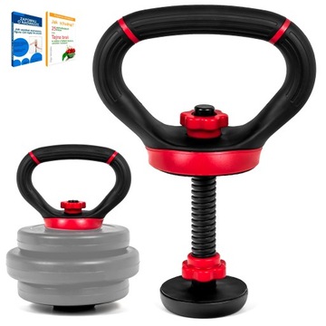 GRYF KETTLEBELL regulowany 30cm śr. 25mm UCHWYT gwintowany ZACISKI ketle