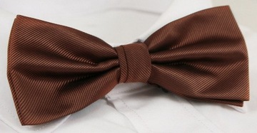Мужской галстук-бабочка с нагрудным платком Alties - шоколадно-коричневый