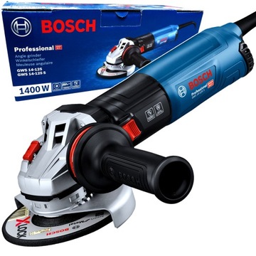 BOSCH 06017D0100 GWS 14-125S Szlifierka kątowa z regulacją 1400W
