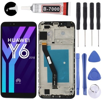 Wyświetlacz Narzędzia do Huawei Y6 2018 + RAMKA