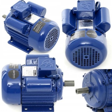 SILNIK ELEKTRYCZNY JEDNOFAZOWY 1100W 1,5KM 230V 2810 RPM WAŁEK 16MM