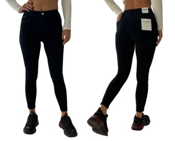Spodnie jeansy damskie SKINNY rurki M.Sara modelujące PUSH UP XXS/32 25
