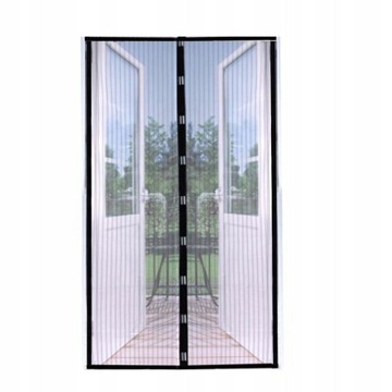 MOSKITIERA NA DRZWI MAGNETYCZNA 100X220 czarna