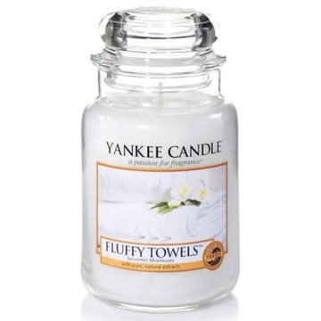 Yankee Candle Świeca Duża Fluffy Towels 110-150h