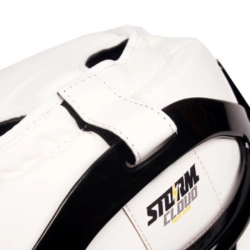Боксерский шлем StormCloud HG1 со съемной защитной маской, полная защита Белый M