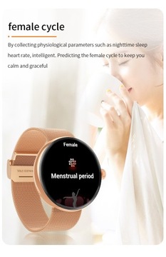SMARTWATCH ZEGAREK DAMSKI NTN S3GOLD AMOLED KOMPAS DWA PASKI MENU PL