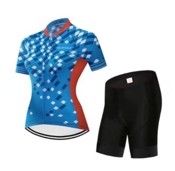 STRÓJ ROWEROWY KOLARSKI TRIATHLON KOMPLET DAMSKI XL SPODENKI + LEGGINSY