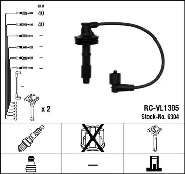 NGK PŘÍVODY ZAPALOVACÍ VOLVO S40 V40 1.8 2.0 2.0T