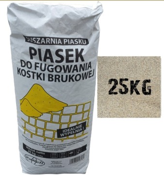 PIASEK KWARCOWY ZASYPKA KOSTKI BRUKOWEJ FUGA PREMIUM