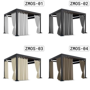 Занавески для террасы 155x200 садовая занавеска на водонепроницаемых брекетах