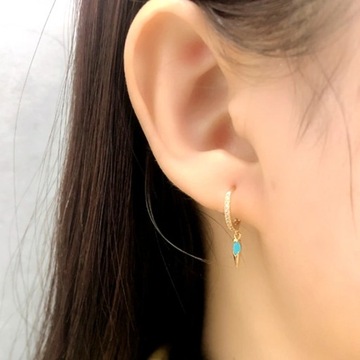 Подвеска в форме конуса с иглой в стиле панк из стерлингового серебра 925 пробы, маленькая