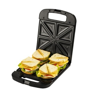 Сэндвичница XXL Тостер для сэндвичей XXL, 2000 Вт, 4 сэндвича с антипригарным покрытием