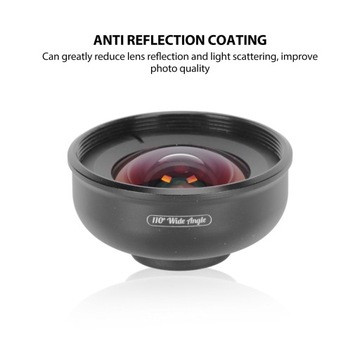 Комплект объективов для камеры телефона, зажим для мобильного телефона на широкоугольный объектив с углом обзора 110 градусов для iPhone