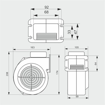 Вентилятор MPlusM WPA 06 с заслонкой
