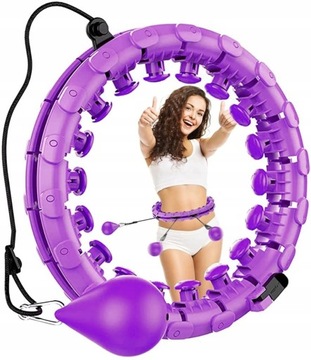 Hula hop z wypustkami Tenclock 120 cm fioletowy