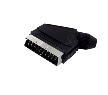 wtyk EURO SCART lutowany na kabel