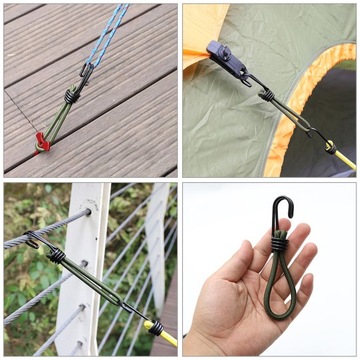 6 шт. ГИБКИЙ КРЮК ДЛЯ КРЕПЛЕНИЯ КЕМПИНГОВЫХ ПАЛАТОК