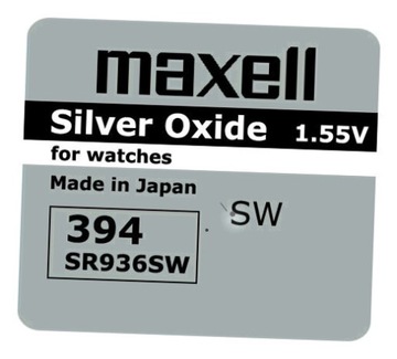 *BATERIA SREBROWA MINI MAXELL 394 380 SR 936 SW