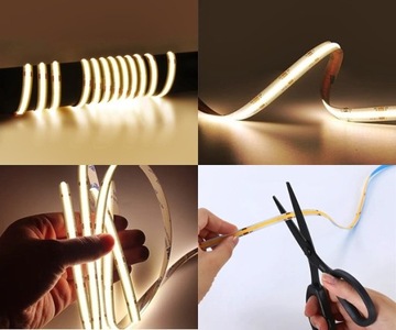 Комплект ленты NEON LED COB, нейтральный белый, 480Д/м, 990лм/м, готовая к установке, 1,5м