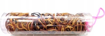 СИЛИКОНОВЫЕ резинки для волос, прозрачные, прочные, плетеные, 250 шт.