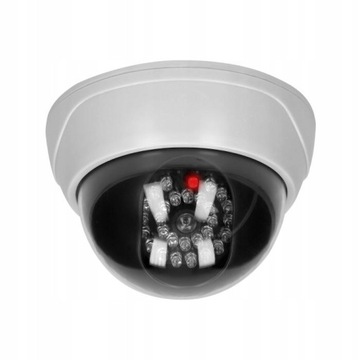 ATRAPA KOPUŁY KAMERY MONITORUJĄCEJ CCTV Z PODCZERWIENIĄ ORNO