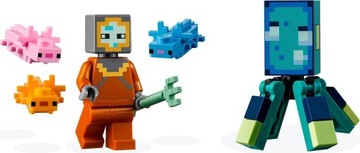 LEGO MINECRAFT 21180 GUARDIAN FIGHT ИГРУШКИ ДЛЯ ДЕТЕЙ