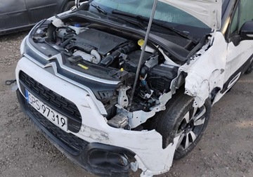 Citroen C3 III Hatchback Facelifting 1.2 PureTech 110KM 2023 Citroen C3 2023r, 1.2 Benzyna. Uszkodzony lewy przod. Jezdzi. 1.2 110KM, zdjęcie 23