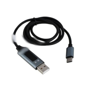 Przyłącze wtyk USB C na USB A z wyświetlaczem 1m